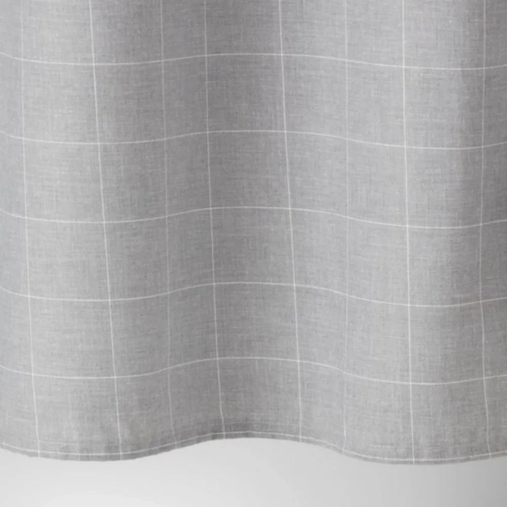 Threshold gray Plaid Shower Curtain‎